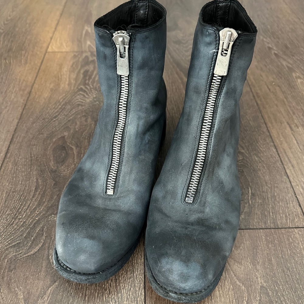Guidi grey PL1 ankle boots